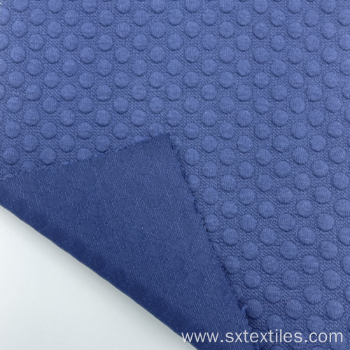 Poly Cotton Spandex Double Jacquard knitted fabric